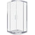 Душевое ограждение Bas Cofe R-90-C-CH 90x90 см, хром/прозрачное - фото 