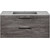 Тумба подвесная с раковиной Vincea Chiara 2D 100 см VMC-2C2100GS (раковина VCB-13100G), cерый камень - фото 