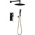 Душевая система для душа Boheme Venturo 384-B, чёрный/золото - фото 