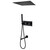 Душевая система для ванны с термостатом Abber Daheim AF8254B, черный матовый - фото 