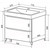 Тумба напольная с раковиной Azario Lotos 70/2 Н см CS00081986 - фото, картинка 4 Тумба напольная с раковиной Azario Lotos 70/2 Н см CS00081986 - фото 4
