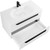 Тумба подвесная с раковиной Cezares ECO-750-2C-SO-BL 75 см, Bianco Lucido - фото 3