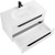 Тумба подвесная с раковиной Cezares ECO-900-2C-SO-BL 90 см, Bianco Lucido - фото 3