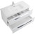Тумба подвесная с раковиной Cezares ECO-CER-800-2C-SO-BL 80 см, Bianco Lucido - фото 6