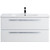 Тумба подвесная с раковиной Cezares ECO-CER-800-2C-SO-BO 80 см, Bianco Opaco - фото 