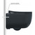 Унитаз подвесной Berges Wasserhaus Ventas Black Rimless 082136 с крышкой микролифт, черный, Цвет производителя: чёрный - фото 3