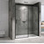 Душевая дверь Abber Komfort 130 см AG93130B (стекло 8 мм), черный/прозрачное - фото 2