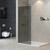 Душевая перегородка Cezares 100 см LIBERTA-L-1-TB-100-GR-Cr (стекло 8 мм) хром/графит - фото 