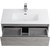 Тумба подвесная с раковиной BelBagno KRAFT 39-800/390-2C-SO-CG 80 см, Cemento Grigio - фото 6