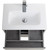 Тумба подвесная с раковиной BelBagno KRAFT 39-700/390-2C-SO-CG 70 см, Cemento Grigio - фото 9