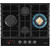 Газовая варочная поверхность Hiberg VM 6145 B (чёрное стекло) - фото 
