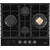 Газовая варочная поверхность Hiberg VM 6145 B (чёрное стекло) - фото 2