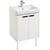 Тумба напольная с раковиной Акватон Йорк 60 см 1A1702K1YOAY0, белый/выбеленное дерево - фото 