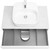 Тумба подвесная с раковиной Акватон Марбл 80 см 1A2762K0MH4C0 (раковина Одри Soft) слэйт - фото 4