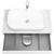 Тумба подвесная с раковиной Акватон Марбл 80 см 1A2762K3MH4C0 (раковина Одри Round) слэйт - фото 3