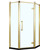 Душевое ограждение Azario Ontario AZ-NBB3231 90х90 см (стекло 8 мм) золото/прозрачное - фото 