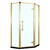Душевое ограждение Azario Ontario AZ-NBB3231 100х100 см (стекло 8 мм) золото/прозрачное - фото 