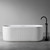 Ванна отдельностоящая Abber Stuttgart 170x75 см AM9925, белый матовый - фото, картинка  Ванна отдельностоящая Abber Stuttgart 170x75 см AM9925, белый матовый - фото