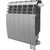 Радиатор Royal Thermo BiLiner 350 VR Silver Satin 480х430 мм (6 секций) - фото 