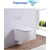 Унитаз подвесной CeramaLux Rimless TR5177 с крышкой микролифт (Система смыва торнадо), Цвет производителя: белый - фото, картинка  Унитаз подвесной CeramaLux Rimless TR5177 с крышкой микролифт (Система смыва торнадо), Цвет производителя: белый - фото