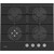 Газовая варочная поверхность Korting HGG 6722 CTN (чёрное стекло) - фото 