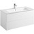 Тумба подвесная с раковиной Акватон Сохо 100 см 1A258201AJ010, белый глянцевый - фото 