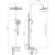 Душевой комплект Haiba: Душевая стойка HB24505 + смеситель для раковины HB10505, цвет хром - фото, картинка 5 Душевой комплект Haiba: Душевая стойка HB24505 + смеситель для раковины HB10505, цвет хром - фото 5