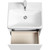 Тумба подвесная с раковиной Акватон Асти 55 см 1A263101AX2B0, белый глянцевый - фото 7