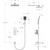 Душевая система для ванна BelBagno DUE-VDSET-CRM - фото, картинка 2 Душевая система для ванна BelBagno DUE-VDSET-CRM - фото 2