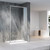 Душевая перегородка Veconi Korato 100 см KR81-100-01-C7 (стекло 8 мм) с кронштейном в комплекте, хром/прозрачное - фото 
