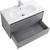 Тумба подвесная с раковиной BelBagno 100 см KRAFT-1000-2C-SO-CG (раковина LOV-1000-LVB) Cemento Grigio - фото 4