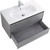 Тумба подвесная с раковиной BelBagno 90 см KRAFT-900-2C-SO-CG (раковина BB900ETL) Cemento Grigio - фото 4