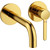 Смеситель для раковины настенный Cezares ECO-DI-BORO, брашированное золото, Цвет производителя: золото - фото, картинка  Смеситель для раковины настенный Cezares ECO-DI-BORO, брашированное золото, Цвет производителя: золото - фото