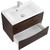 Тумба подвесная с раковиной BelBagno MARINO-750-2C-SO-RW-P 75 см, Rovere Moro - фото 3