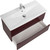 Тумба подвесная с раковиной BelBagno MARINO-CER-800-2C-SO-BRDL-P 80 см, Bordo Lucido - фото 3