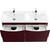 Тумба подвесная с раковиной BelBagno MARINO-CER-1200-4C-SO-2-BRDL-P 120 см, Bordo Lucido - фото 4