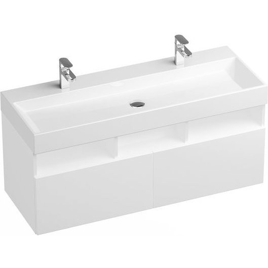 Тумба подвесная с раковиной Ravak SD Natural 120 см X000001053, белый ...