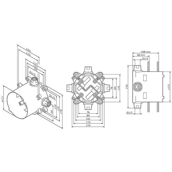 Смеситель для ванны AM.PM Like F100100/F8085000 - фото 3