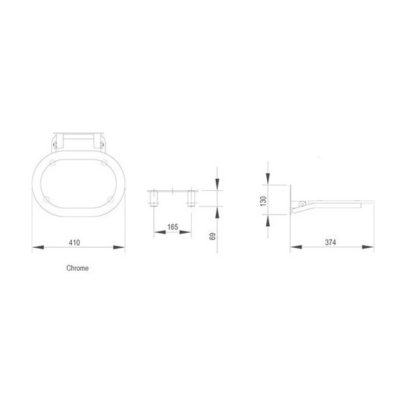 Сиденье для душа Ravak CHROME CLEAR/STAINLESS B8F0000029 - фото 5