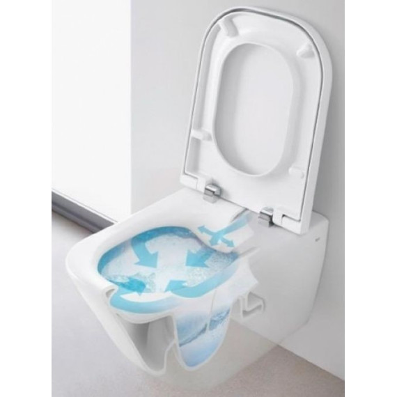 Унитаз подвесной безободковый Roca Gap Clean Rim 34647L000 - фото, картинка 2 Унитаз подвесной безободковый Roca Gap Clean Rim 34647L000 - фото 2