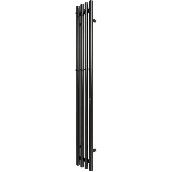 Полотенцесушитель электрический Grois Quartet GR-135 R П4 180x1500 мм, чёрный матовый - фото 
