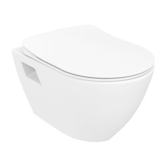 Унитаз подвесной безободковый Creavit TP329-11CB00E-0000 - фото 