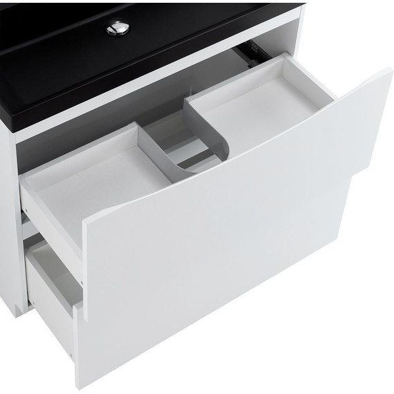 Тумба напольная с раковиной BelBagno MARINO-800-2C-PIA-BL-P 80 см, Bianco Lucido (раковина BB800/450-LV-ART-AST-NERO) - фото 5