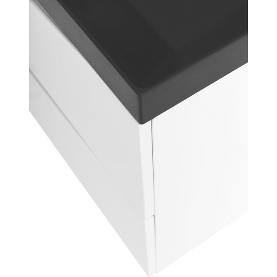 Тумба подвесная с раковиной BelBagno MARINO-800-2C-SO-BL-P 80 см, Bianco Lucido (раковина BB800/450-LV-ART-AST-NERO) - фото 3