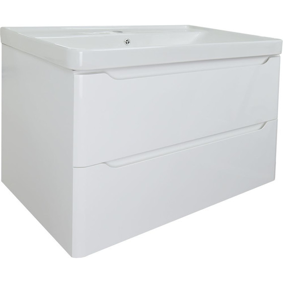 Тумба подвесная с раковиной Azario Lotos 80/2 см CS00083931, белый - фото 3