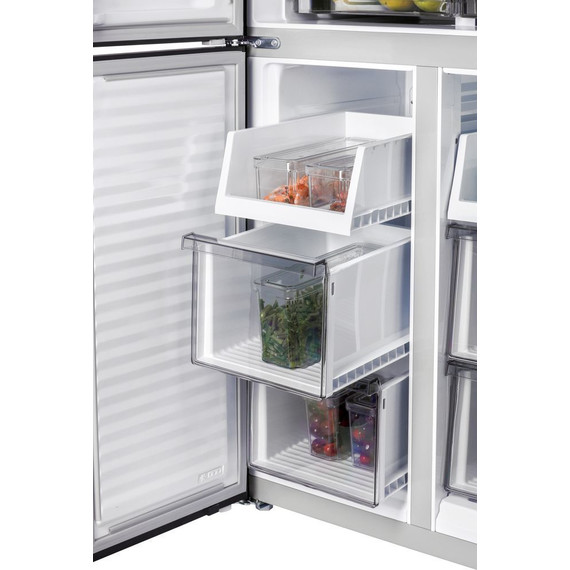 Холодильник Side by Side NordFrost RFQ 450 NFGB inverter (чёрное стекло) - фото 11