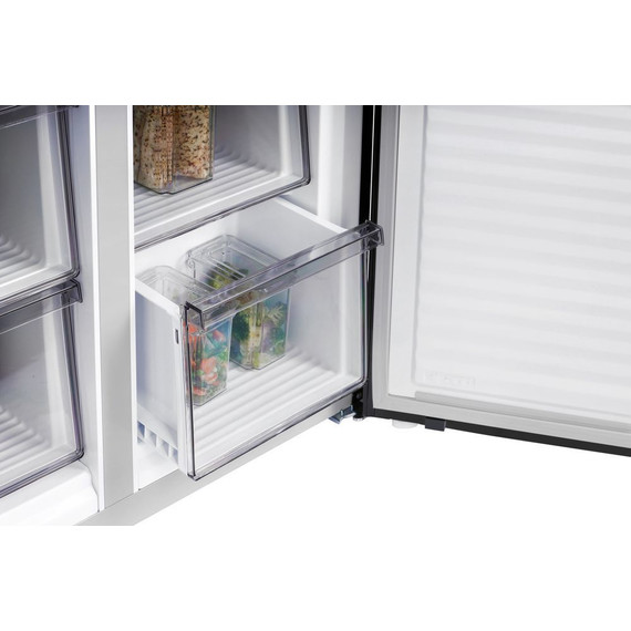 Холодильник Side by Side NordFrost RFQ 450 NFGB inverter (чёрное стекло) - фото 13