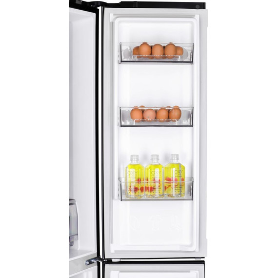 Холодильник Side by Side NordFrost RFQ 450 NFGB inverter (чёрное стекло) - фото 8