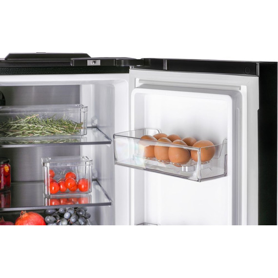 Холодильник Side by Side NordFrost RFQ 450 NFGB inverter (чёрное стекло) - фото 9