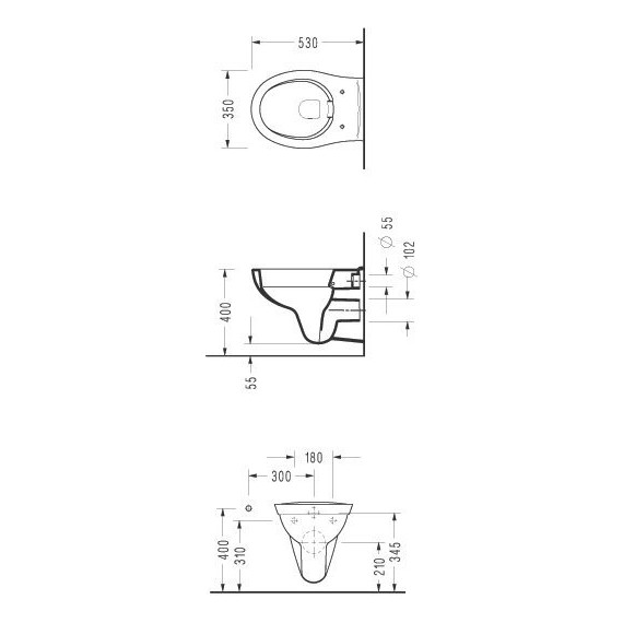 Унитаз подвесной безободковый Serel Asma 0426SC с крышкой микролифт - фото 4